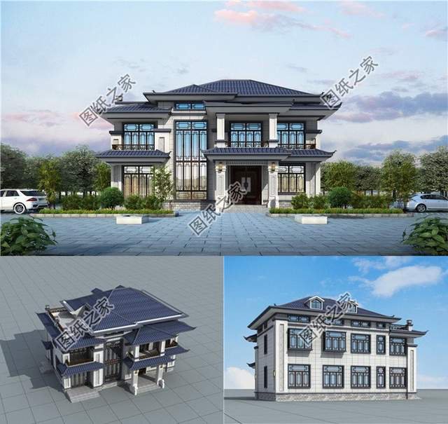 新中式農村自建房，既經典又實用，造型莊重大氣