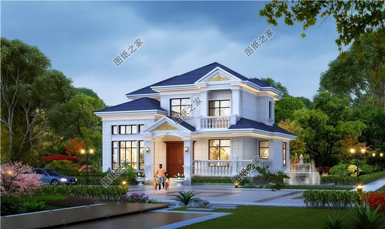 坡屋頂?shù)霓r(nóng)村別墅，兼得實(shí)用與美觀，性價(jià)比超高的設(shè)計(jì)