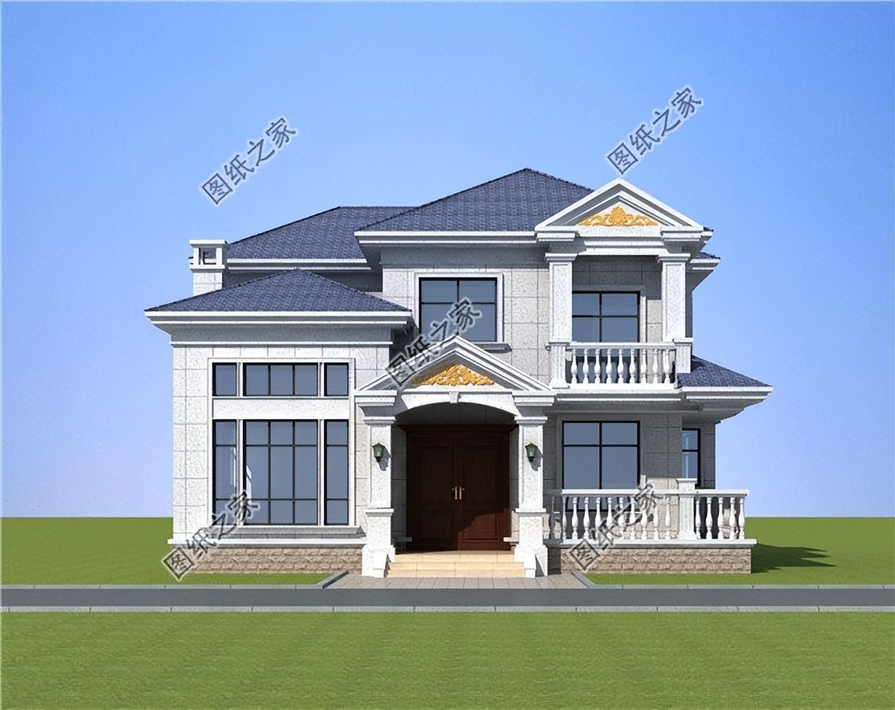 坡屋頂?shù)霓r(nóng)村別墅，兼得實(shí)用與美觀，性價(jià)比超高的設(shè)計(jì)