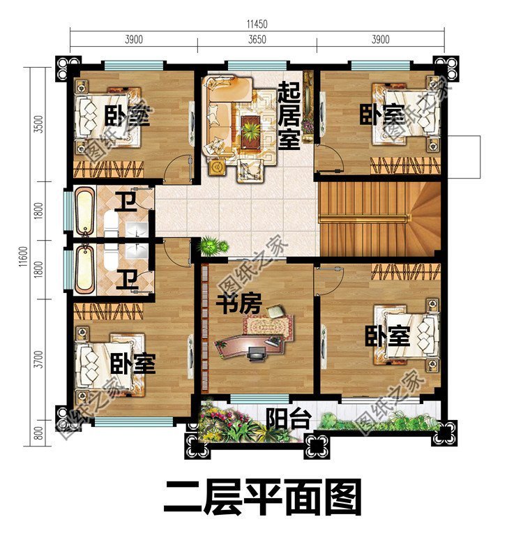 二層經(jīng)濟實用型別墅推薦，好看又實用，布局合理居住舒適