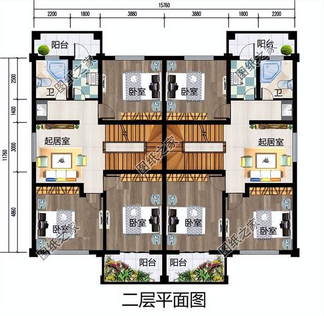 農(nóng)村雙拼別墅設(shè)計(jì)，兄弟手足情深，攜手返鄉(xiāng)一起建樓房