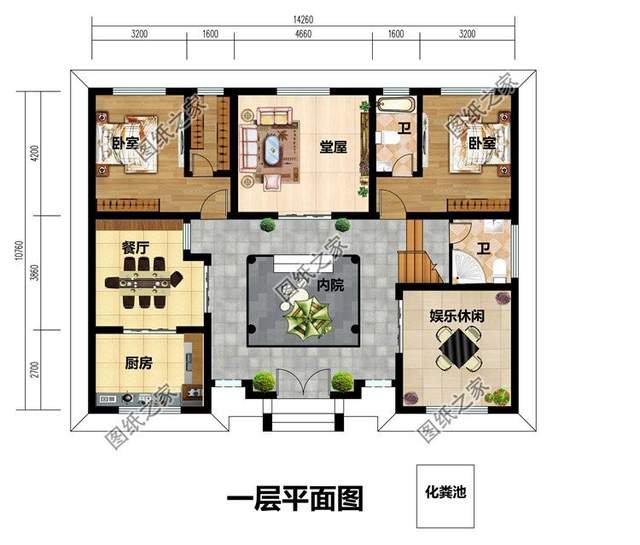 二層中式合院別墅設(shè)計，受百年建房歷史的加持，氣勢恢宏且神秘