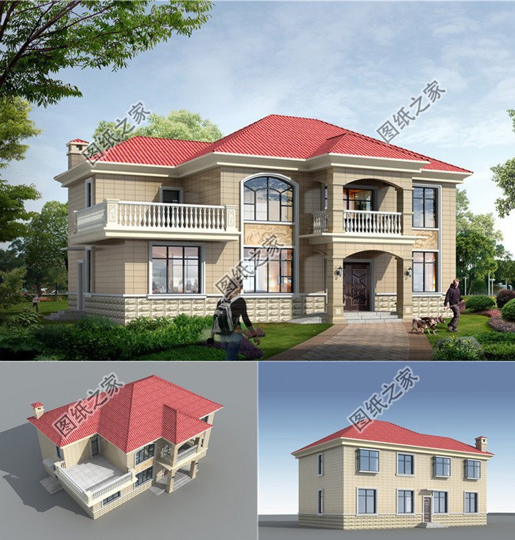 古典歐式自建別墅設計，這么美的房屋你會選擇跟誰住在一起呢？