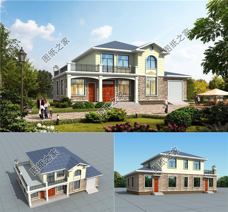 鄉村別墅設計圖集，崇尚簡約自由的生活理念，處處都是隨心自然