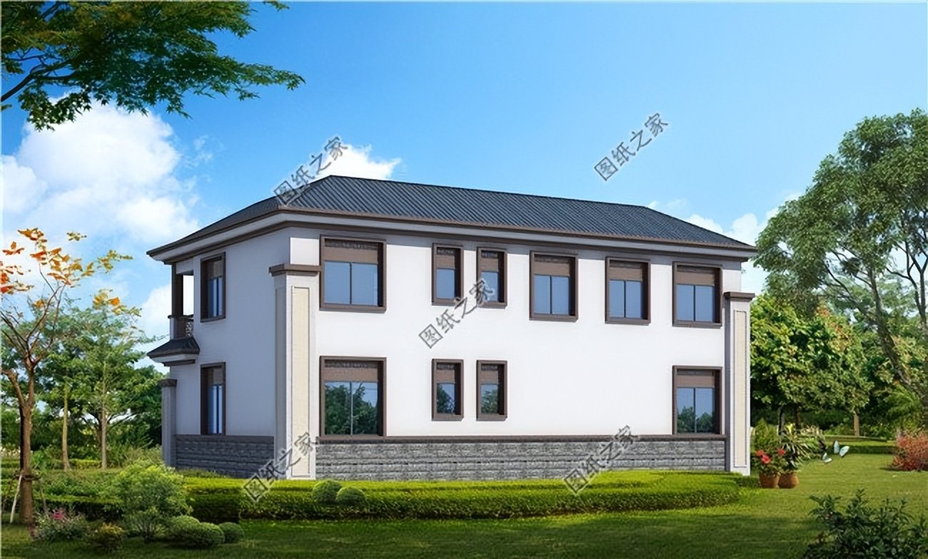 農村新中式自建別墅設計，給人古樸韻味、清雅別致的經典享受