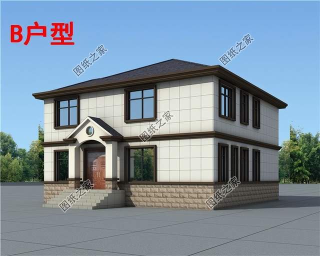 簡(jiǎn)歐風(fēng)自建別墅設(shè)計(jì)，沒(méi)有過(guò)多的繁雜裝飾，增加建筑美感