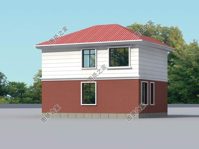 面積百來平農村二層別墅，既美觀又實用，施工簡單造價經濟