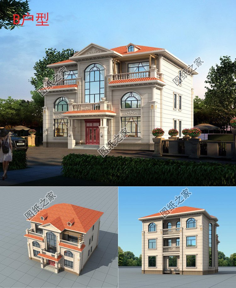 簡歐式農村別墅合集推薦，簡約大方造價經濟，超高的性價比