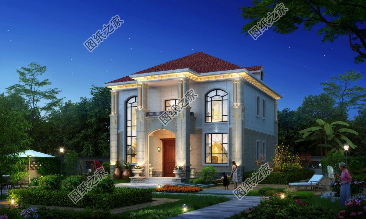 傳統歐式自建房設計，造型經典好看，屋內布局合理實用