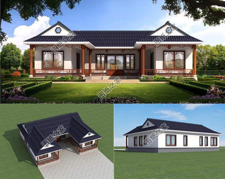 農村一層自建別墅設計，預算不高設計接地氣，喜歡收藏就別錯過