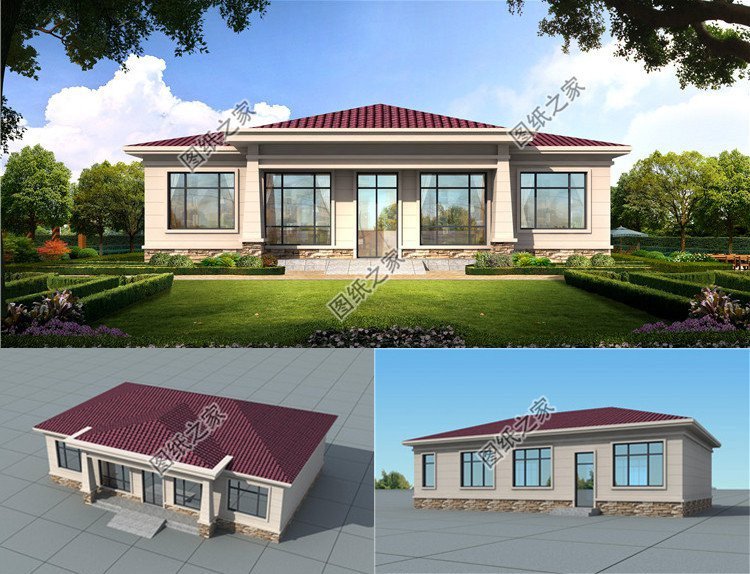 農村一層自建別墅設計，預算不高設計接地氣，喜歡收藏就別錯過