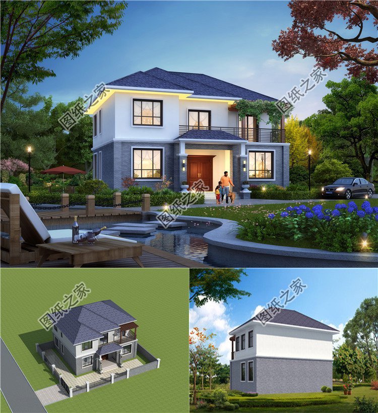 農村自建房設計圖紙推薦，住進這樣的房子，滿滿的幸福感