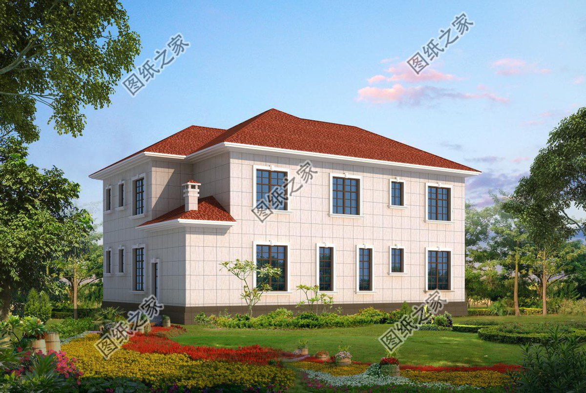 設計精良的歐式別墅，超大落地窗，鄉間美景自然融入家居