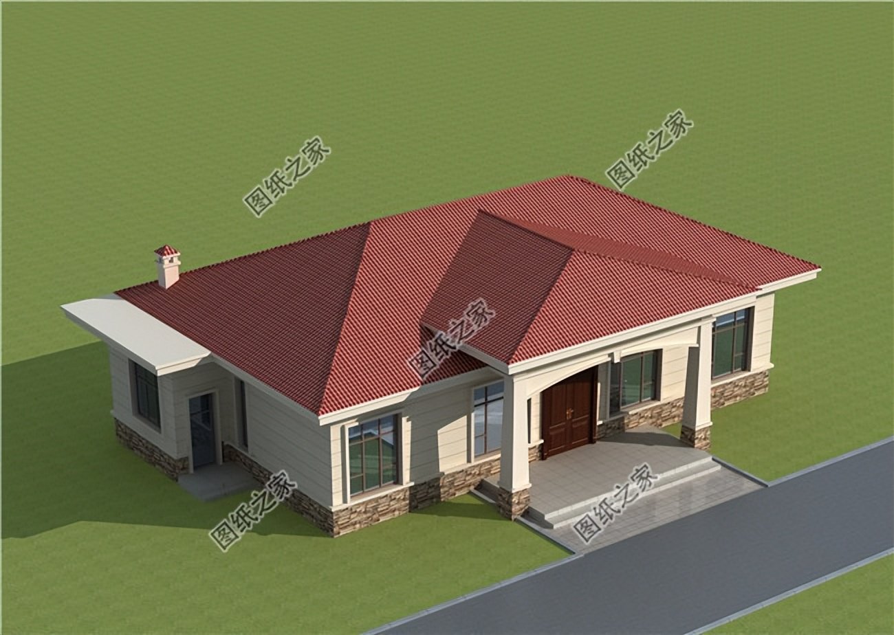 設計精良的歐式別墅，超大落地窗，鄉間美景自然融入家居