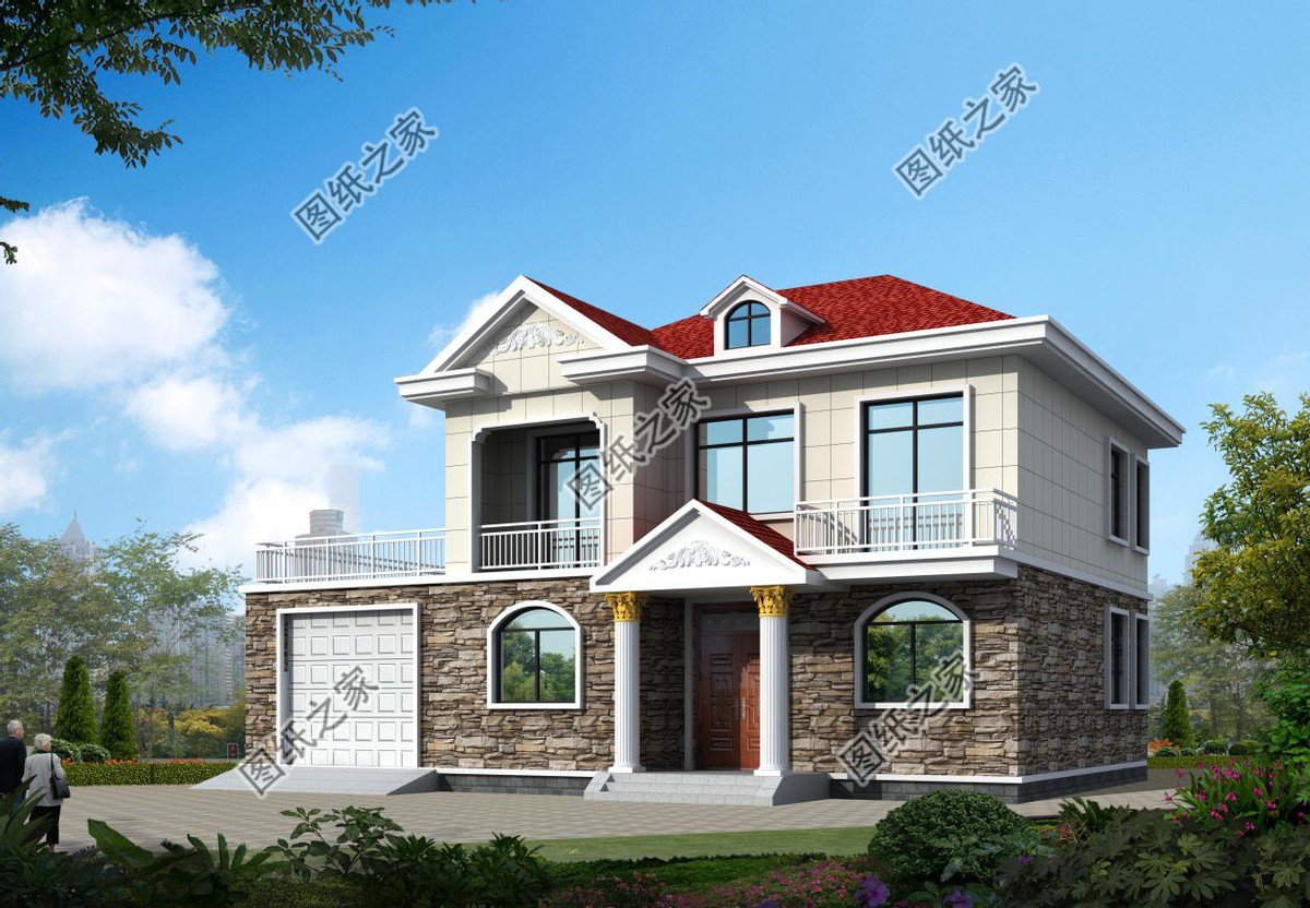 鄉村二層別墅設計，過上安心溫馨的晚年生活，享受天倫之樂