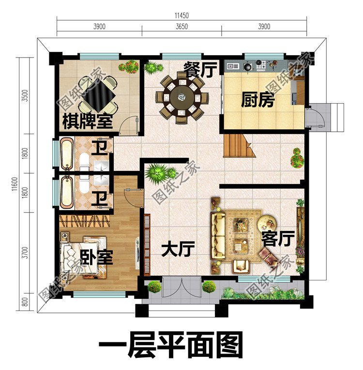 占地方正適用型農村別墅，外觀氣派室內格局實用，造價不高