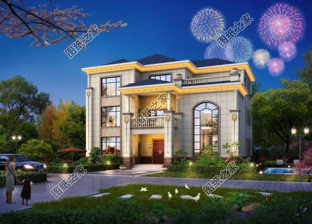 簡歐三層別墅設計，時尚雅致，簡約又不失別致感