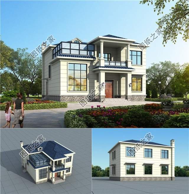 鄉村帶陽光房自建別墅設計，在慢節奏的農村里感受自然慢生活