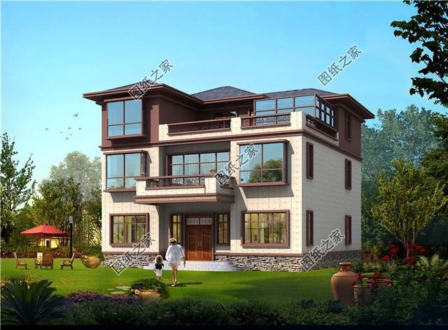 鄉村帶陽光房自建別墅設計，在慢節奏的農村里感受自然慢生活