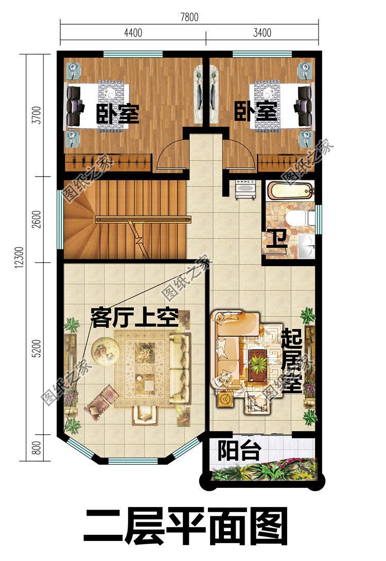農村兩層半別墅推薦，實用型房屋設計，更適合農村建造