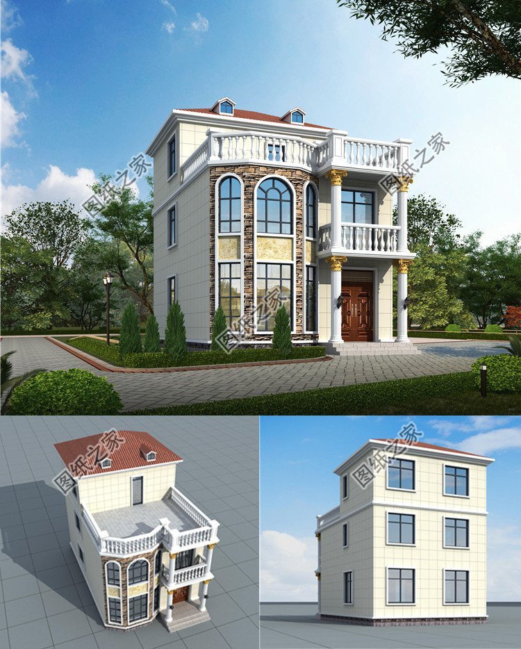 農村兩層半別墅推薦，實用型房屋設計，更適合農村建造