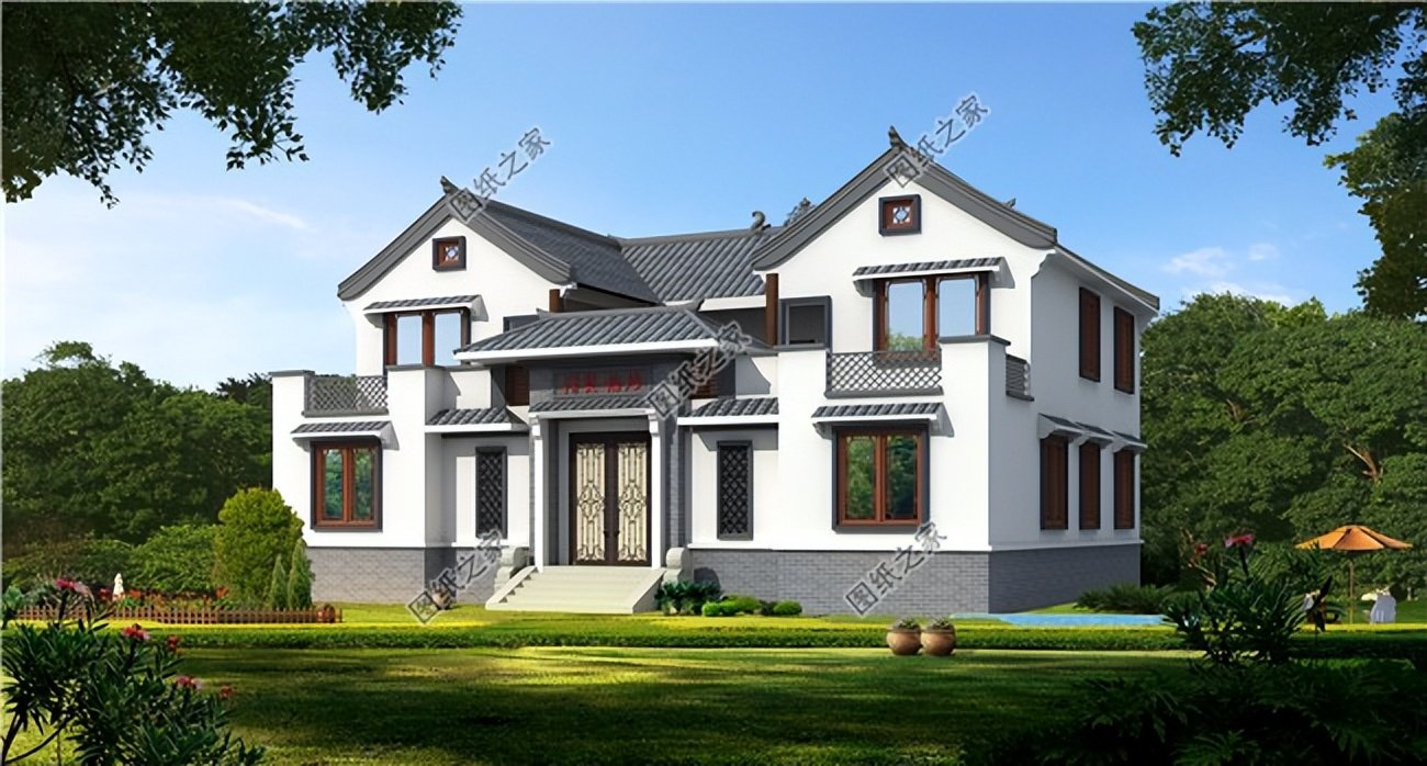 中式四合院別墅推薦，古典庭院設(shè)計(jì)重新譜寫農(nóng)村建房新篇章