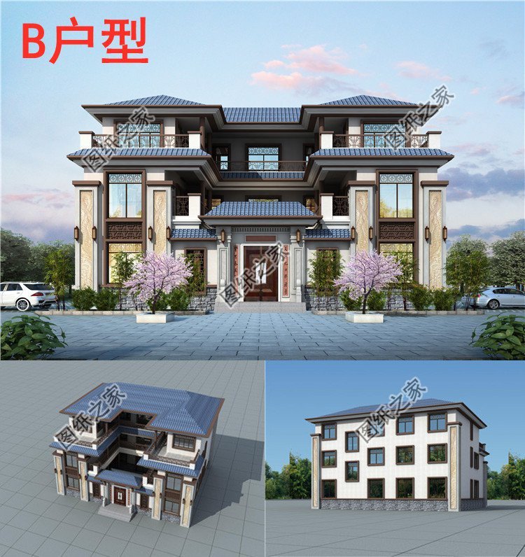 新中式三層別墅設(shè)計(jì)，傳統(tǒng)中帶有時(shí)代感，你們心動(dòng)了沒？