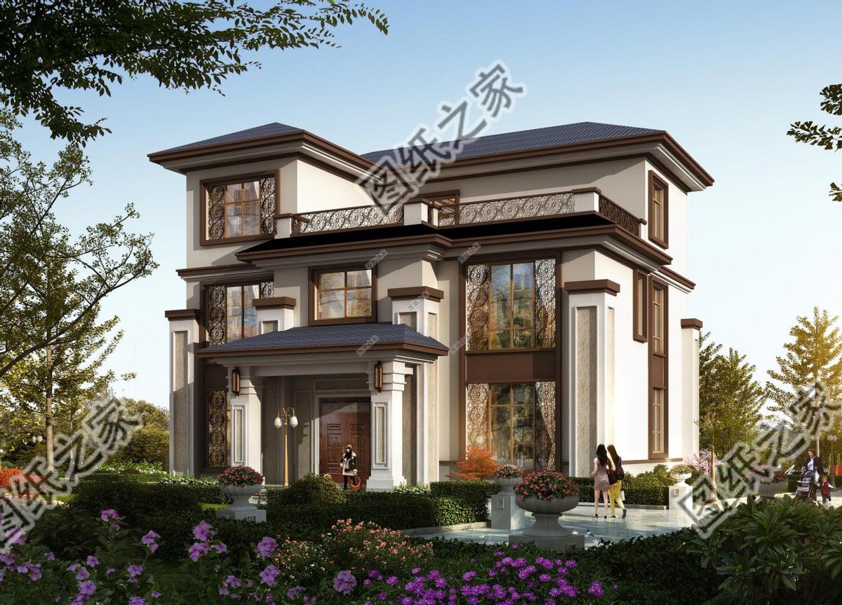 新中式三層別墅設(shè)計(jì)，傳統(tǒng)中帶有時(shí)代感，你們心動(dòng)了沒？