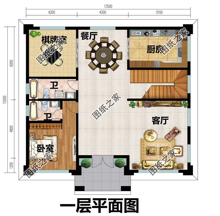 歐式復(fù)式別墅設(shè)計(jì)，戶型功能齊全，外觀經(jīng)典又好看