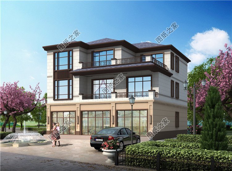 農村帶商鋪自建房推薦，一層為門臉二三層自住，掙錢生活兩不誤