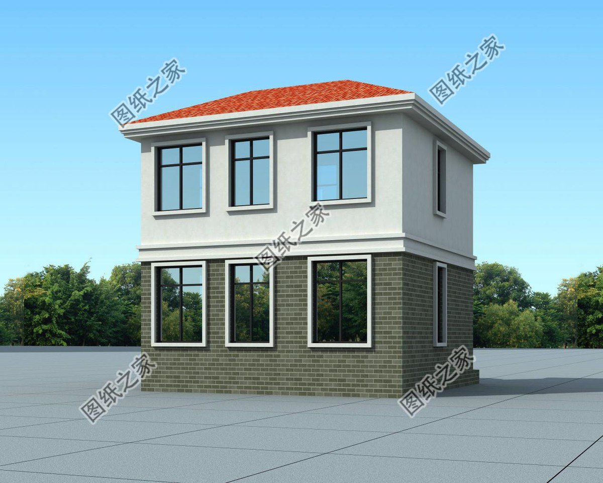 四套精品小戶型二層別墅，面寬10米以內(nèi)，小面積建房必看