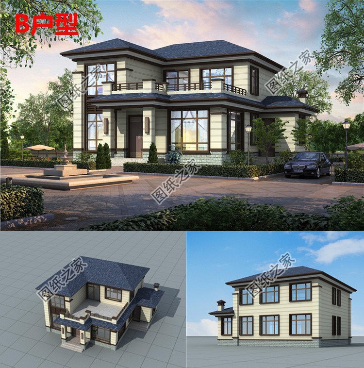 四套新中式別墅設計，與清風美景作伴享受農村的慢生活