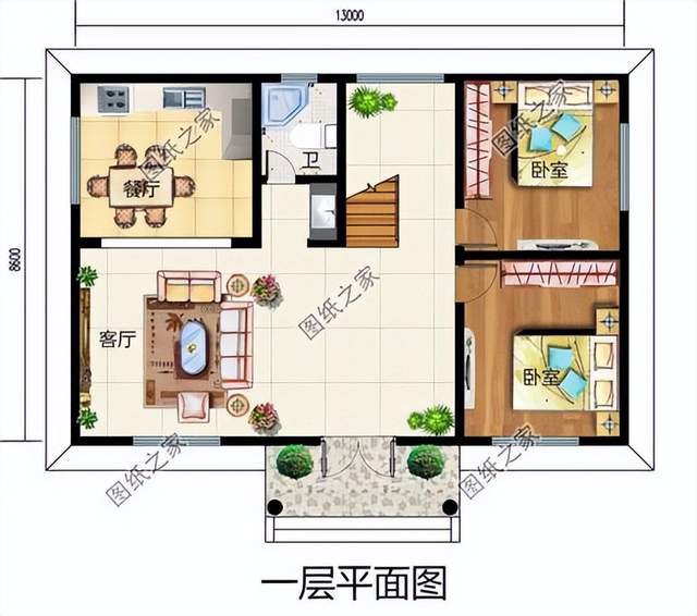 占地120平農(nóng)村別墅設(shè)計(jì)，在農(nóng)村老家建一棟，誰見了不眼饞