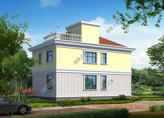 占地120平農(nóng)村別墅設(shè)計(jì)，在農(nóng)村老家建一棟，誰見了不眼饞