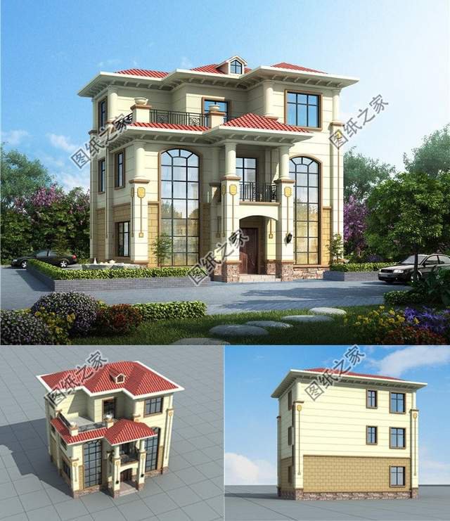 農(nóng)村三層別墅設(shè)計(jì)，高端大氣，提升一家人的生活質(zhì)量