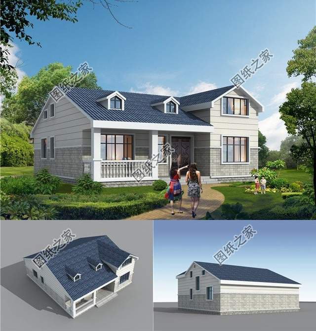 鄉村一層半別墅設計，安逸舒適，施工簡單，更適合新農村建設