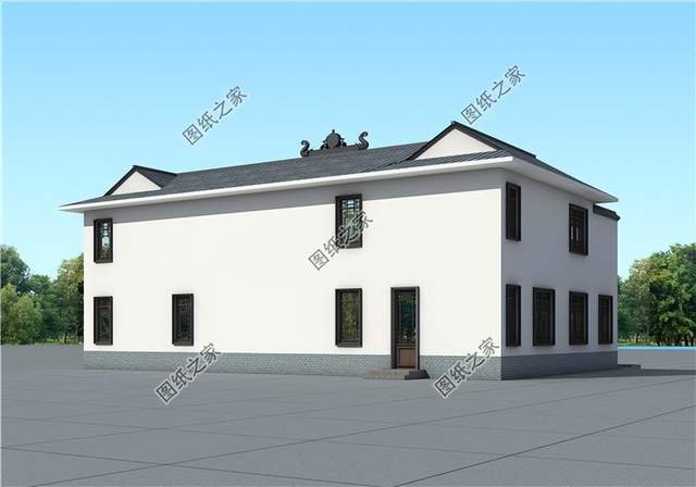 農村二層合院別墅設計，體面又大方，建好了全村人都羨慕