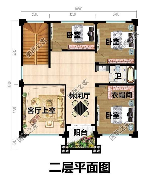農村三層別墅設計，外觀簡潔大方，室內合理舒適