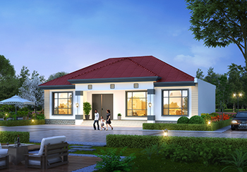 占地180平方米的一層自建別墅設計圖，時尚經典