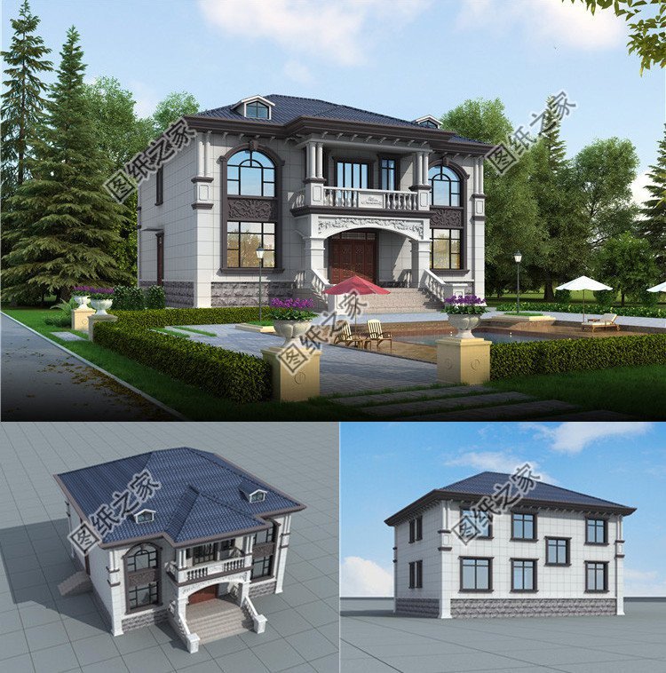 農(nóng)村雙層別墅設(shè)計推薦，功能齊全強(qiáng)大，外觀造型討人喜歡