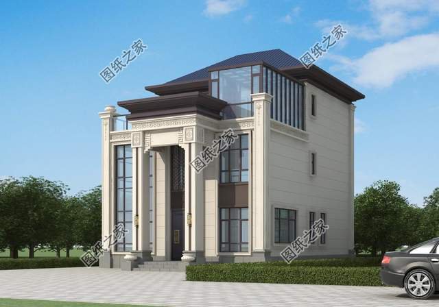 五款三層別墅設計，外觀新穎時尚，建一棟妥妥的人生贏家