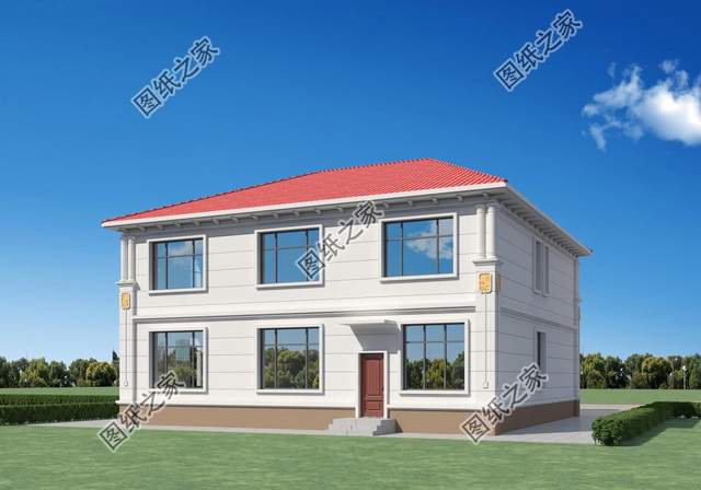 鄉村二層別墅設計，造型錯落有致，美觀大氣