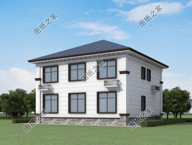 鄉村二層別墅設計，造型錯落有致，美觀大氣