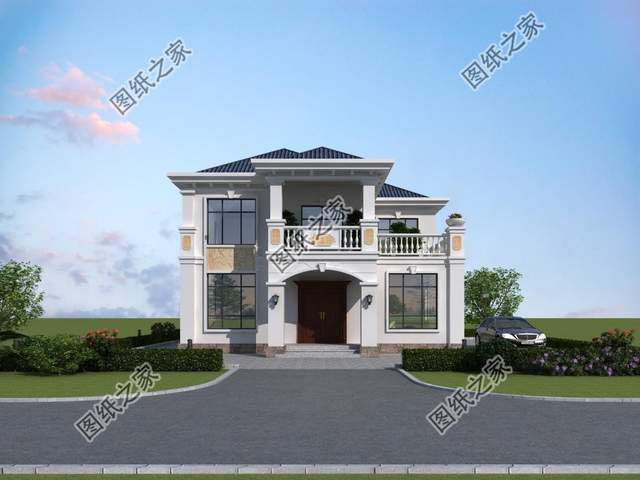 鄉村二層別墅設計，造型錯落有致，美觀大氣