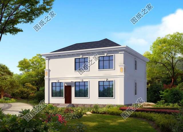 鄉村二層別墅設計，造型錯落有致，美觀大氣