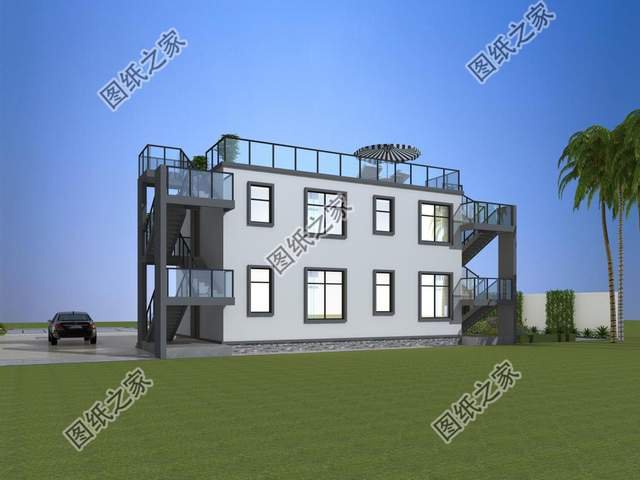 現代風別墅設計，奢華時尚，秒殺眾多農村小洋樓