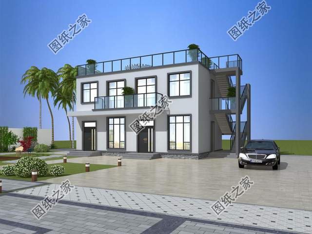 現代風別墅設計，奢華時尚，秒殺眾多農村小洋樓