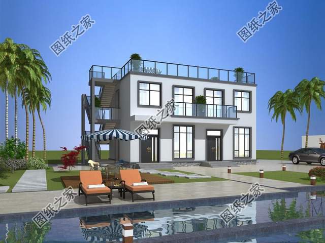 現代風別墅設計，奢華時尚，秒殺眾多農村小洋樓