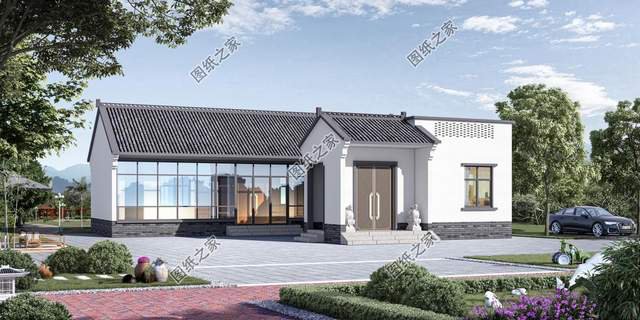 新款一層別墅設計，在老家蓋這樣的住宅，擱誰不心動