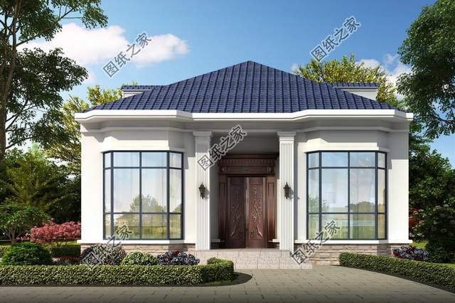 新款一層別墅設計，在老家蓋這樣的住宅，擱誰不心動